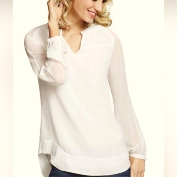 CAbi Women's Cream Blouse - Picture 1 of 7